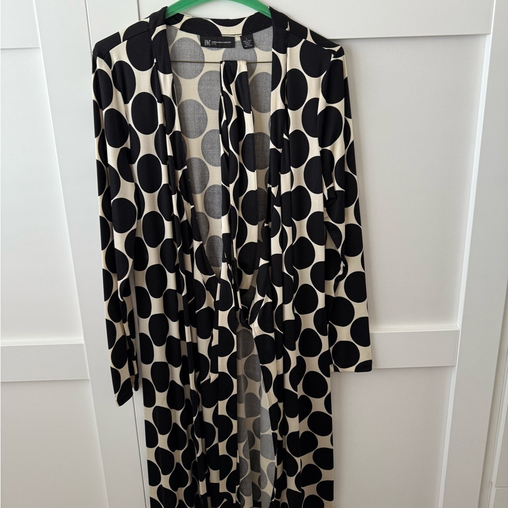 Black and White Polka Dot Cardigan